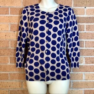 Ann Taylor loft size Small polka dot cardigan